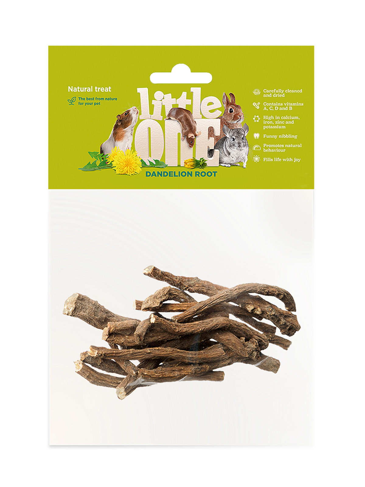 Лакомство Little One Корни Одуванчика 35 г для Грызунов