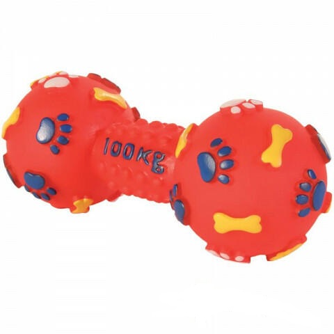 Игрушка TopPet Гантель малая 14см резина