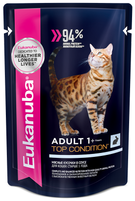 пауч Eukanuba для Кошек с Кроликом 85г