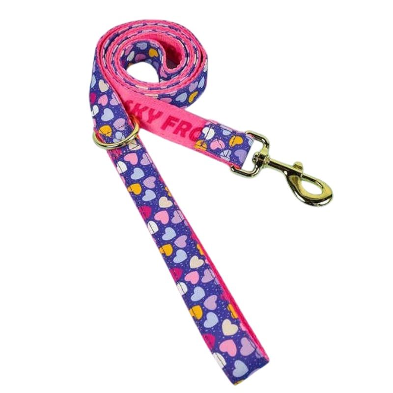 Ошейник MidePet "Color Blooming" S 1,5x20-30 см, сиренево-розовый с рисунком