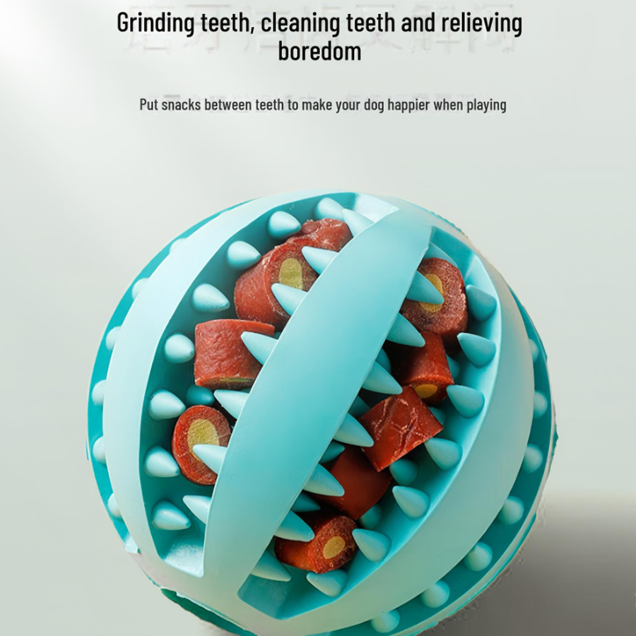 Игрушка TopPet Мяч c отверстиями для лакомств TPR, 7 см