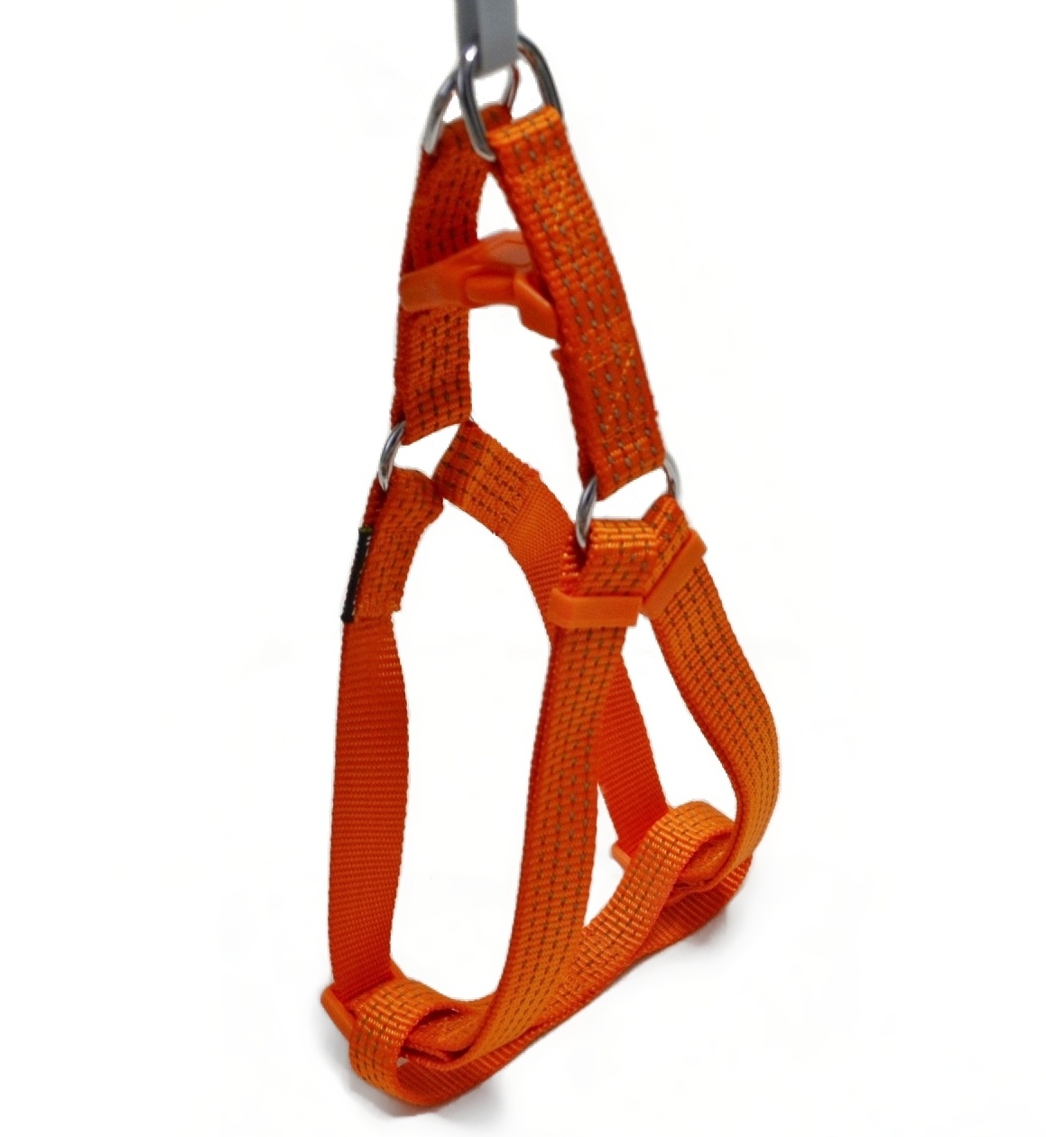 Шлейка Nunbell 20мм*42-63см нейлон Оранжевый со светоотражающей нитью