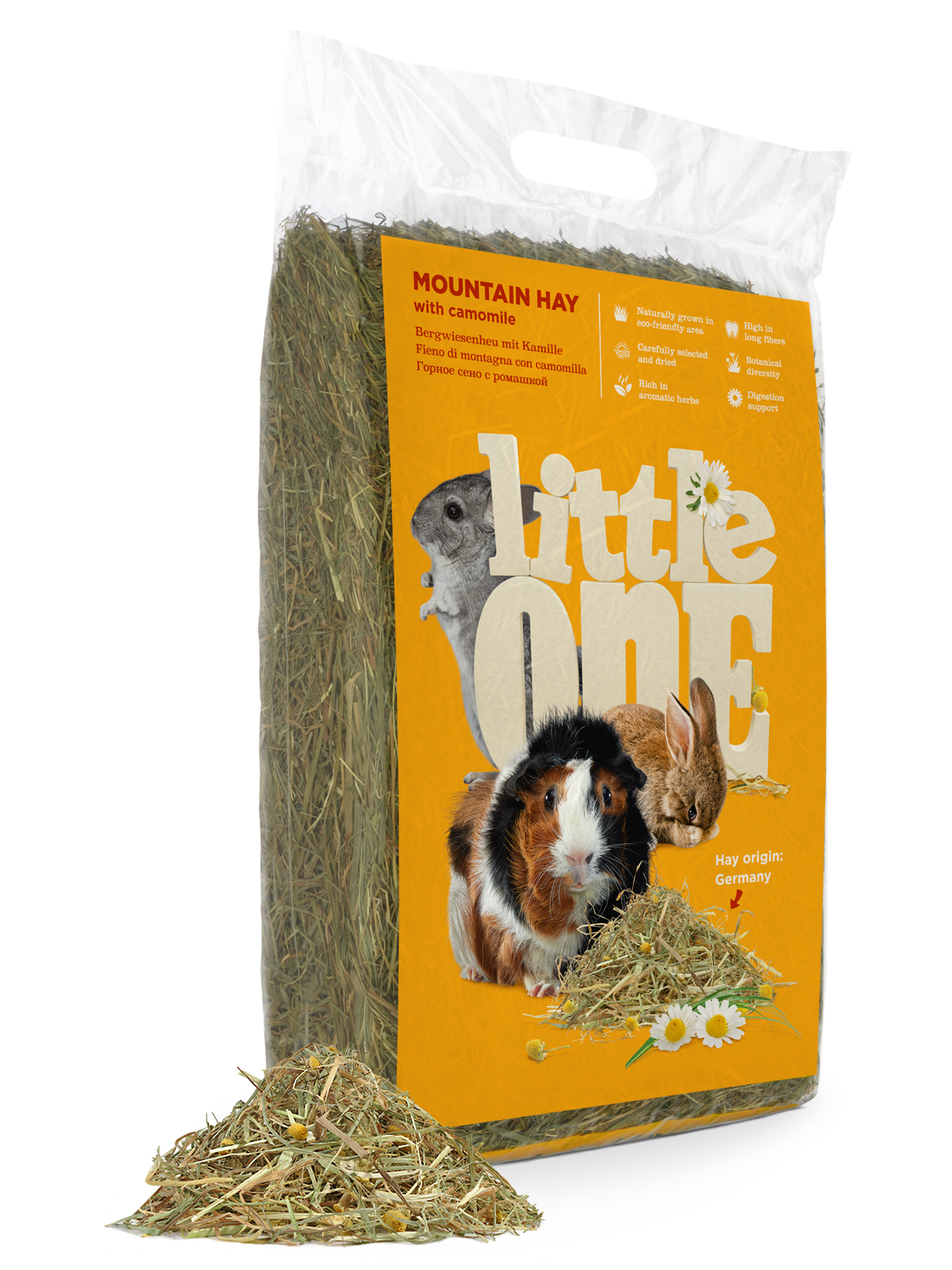 Сено Little One Горное с Ромашкой 400г для Грызунов  