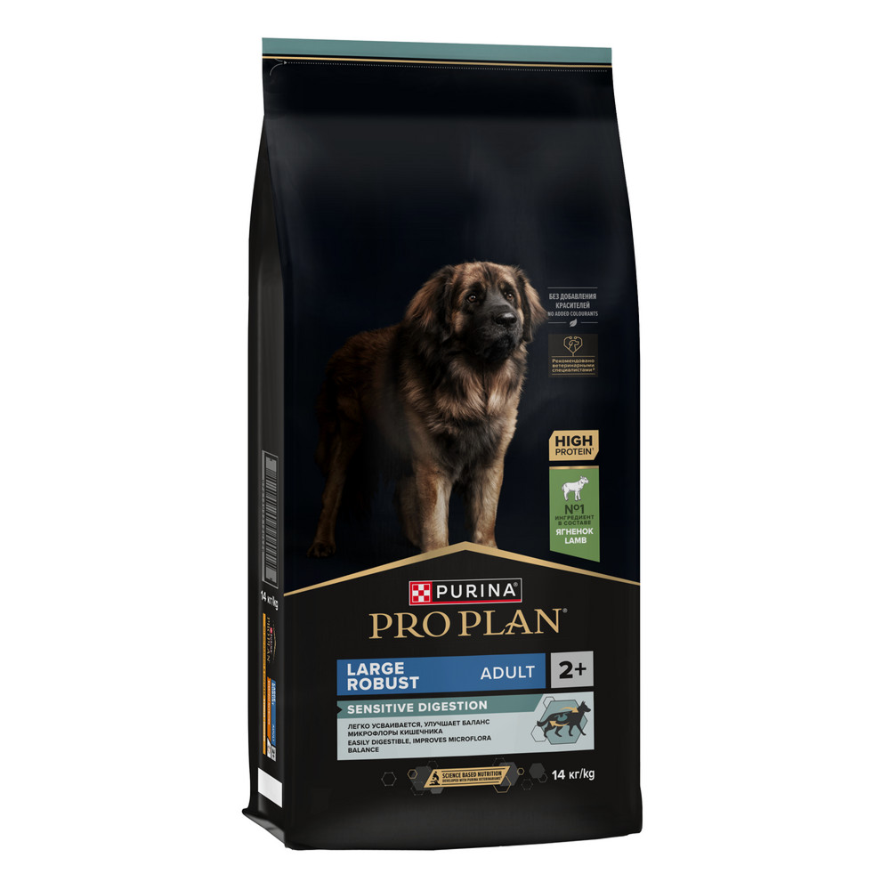 Сухой корм PRO PLAN для собак для крупных пород с мощным телосложением, с курицей, 14 кг