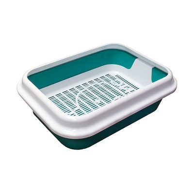 Туалет МЕГАКИС Глубокий с Сеткой и Рамкой (46x35x14см) для Кошек