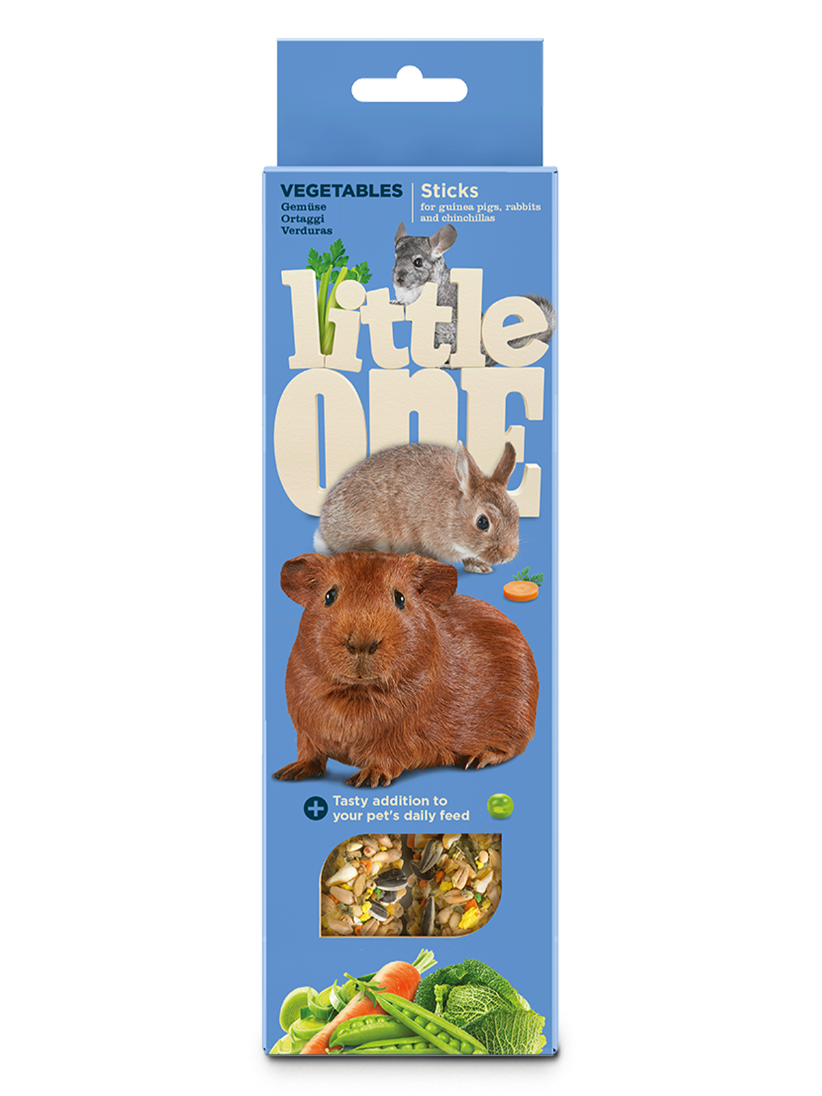 Палочки Little One для Морских Свинок, Кроликов и Шиншилл с Овощами (60г)х2шт
