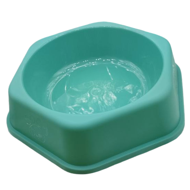 Миска TopPet 20-07 пластик, шестиугольная, 750 мл