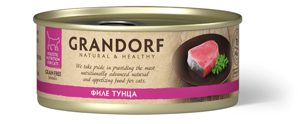 конс. Grandorf для Кошек Филе тунца 70г