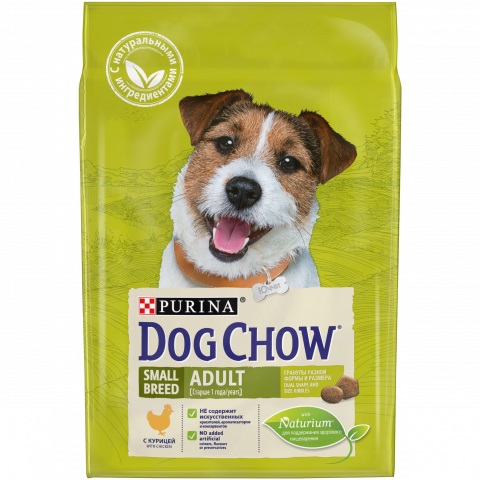 Dog Chow Взрослые 2,5кг Мелкие Породы Курица