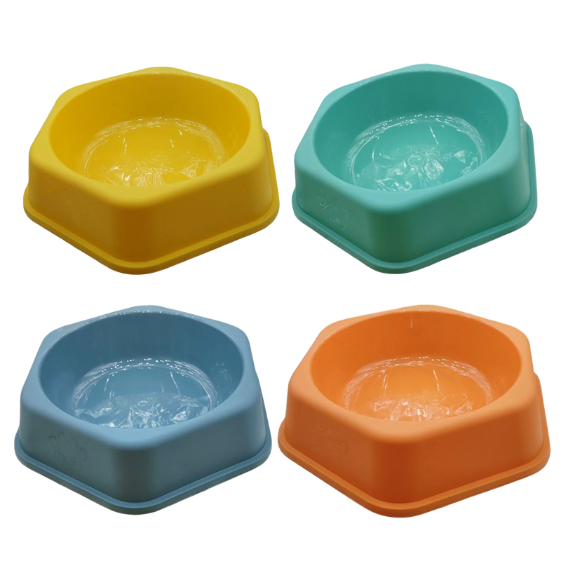 Миска TopPet 20-07 пластик, шестиугольная, 750 мл