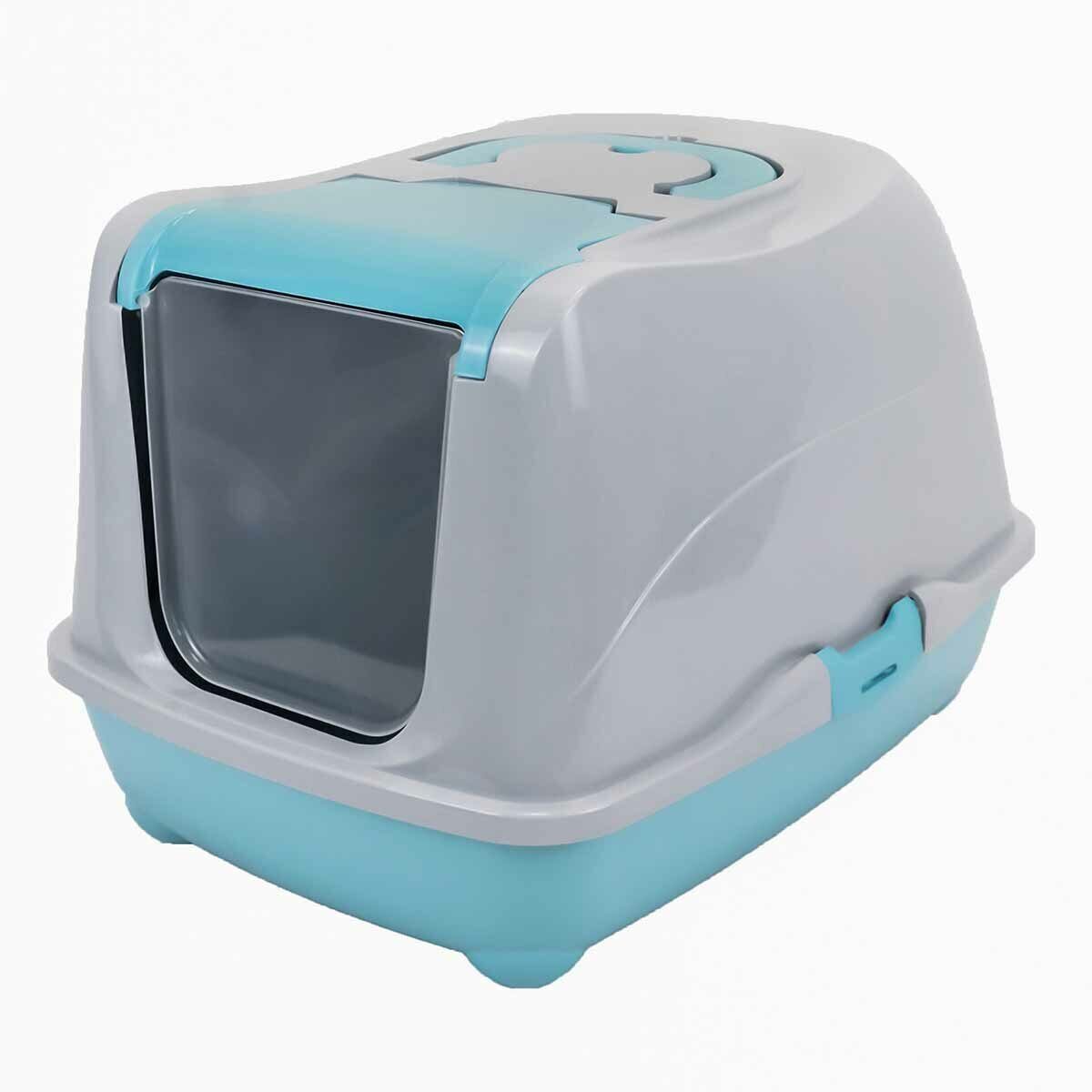 Туалет Zoo-M (57х43х38см) Большой Закрытый для Кошек