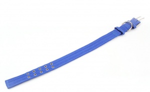 Ошейник TopPet нейлон 38мм*60см двоиной синий