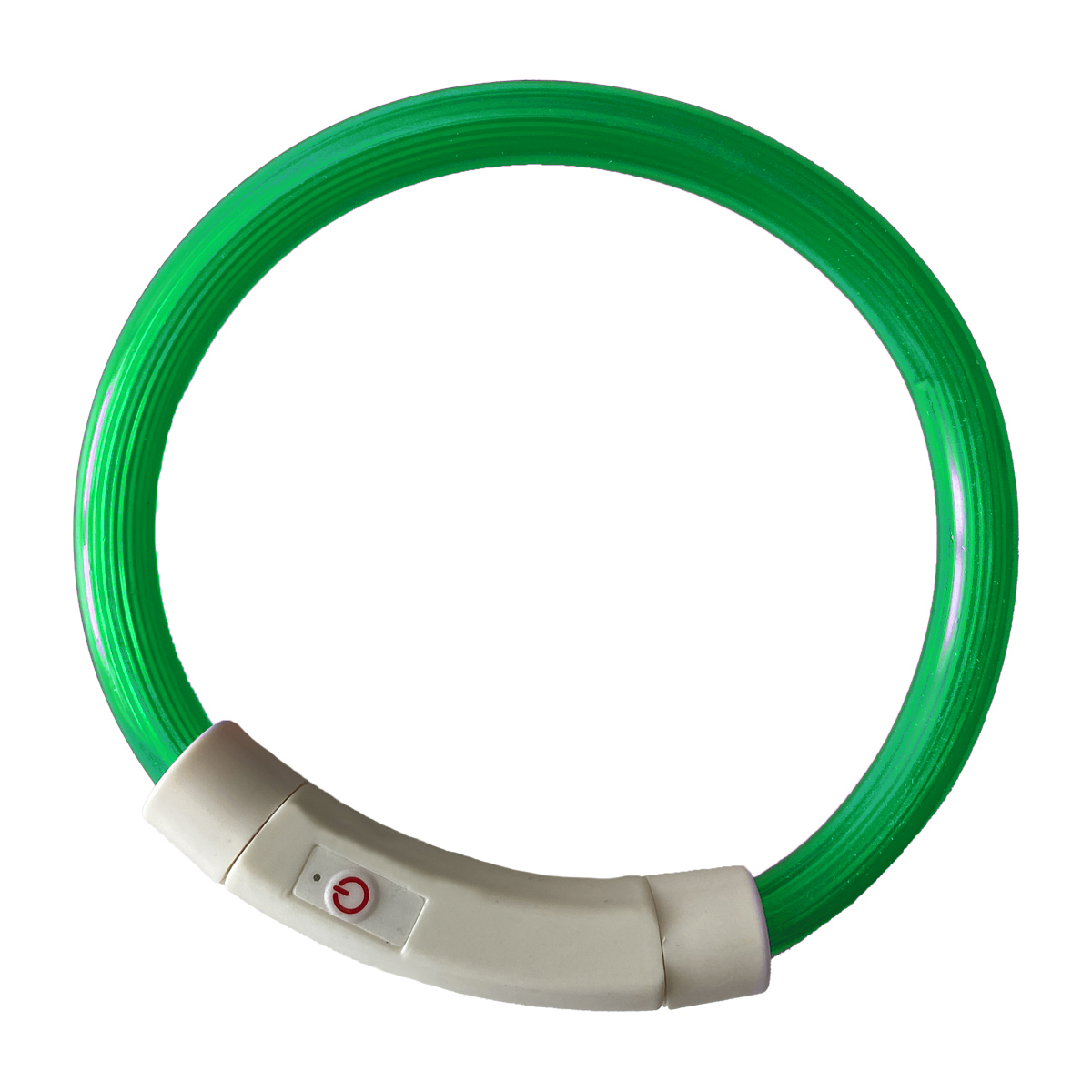 Ошейник TopPet Neon S (35см) светящийся, зеленый