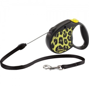 Рулетка Flexi Safari Leopard M трос 5м 20кг - 10%