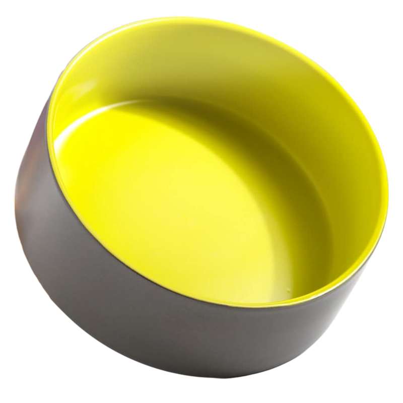 Миска керамическая TopPet, серо-салатовая 350 мл