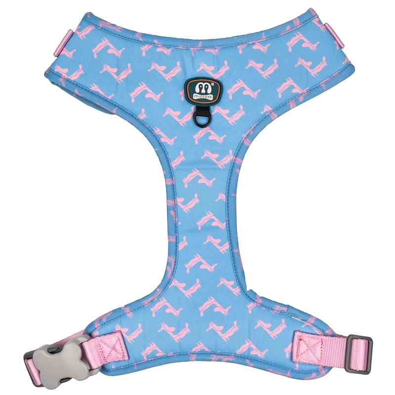 Шлейка Midepet с рисунком S (шея 38см, грудь 38-48см) Голубая