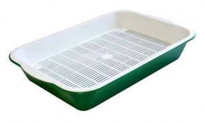 Туалет ЕВА с Сеткой Высокие Ножки (40x26x6см) для Кошек