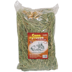 Сено 500г Луговое Прессованное для Грызунов с Фруктами