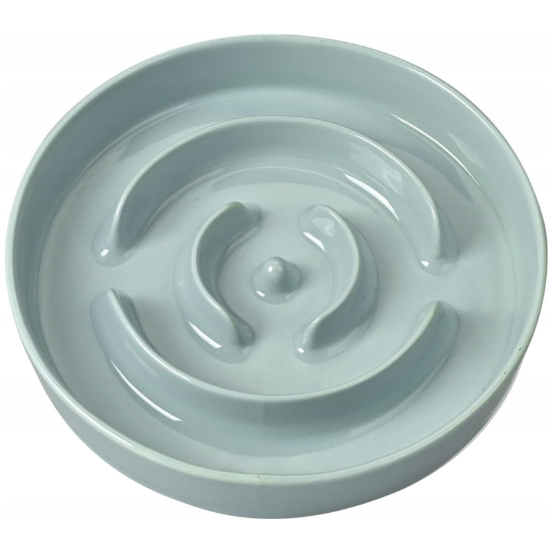 Миска керамическая TopPet, для медленного кормления, лабиринт 600 мл