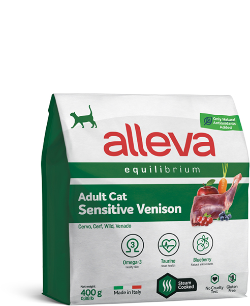 Alleva Equilibrium Sensitive Cat 400г с Олениной