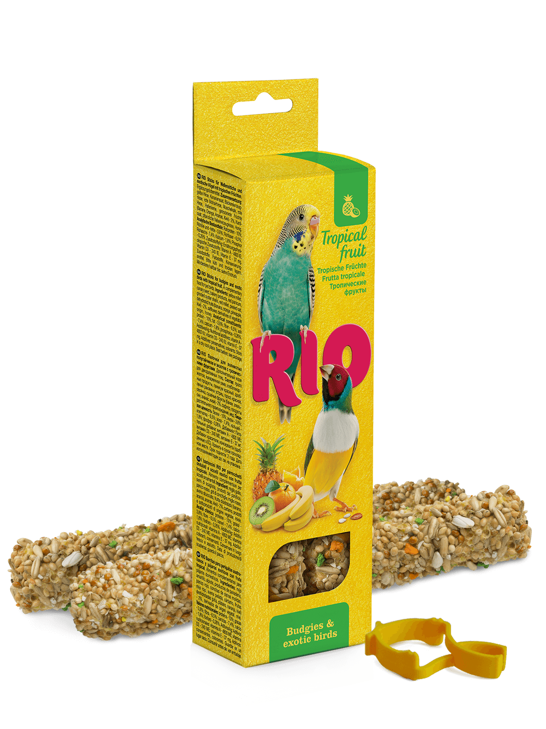 Палочки RIO для Волнистых Попугаев и Экзотов с Тропическими Фруктами (40г)х2шт