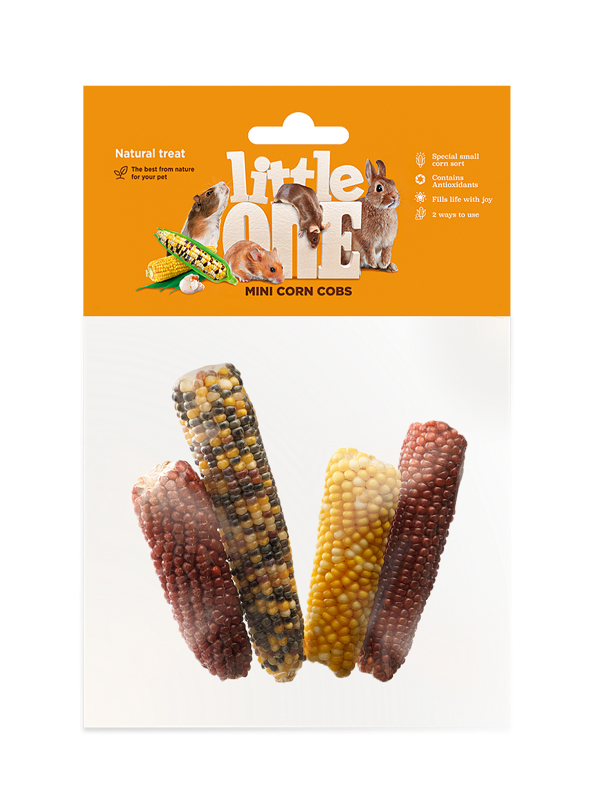 Лакомство Little One Мини-кукуруза 130г для Грызунов