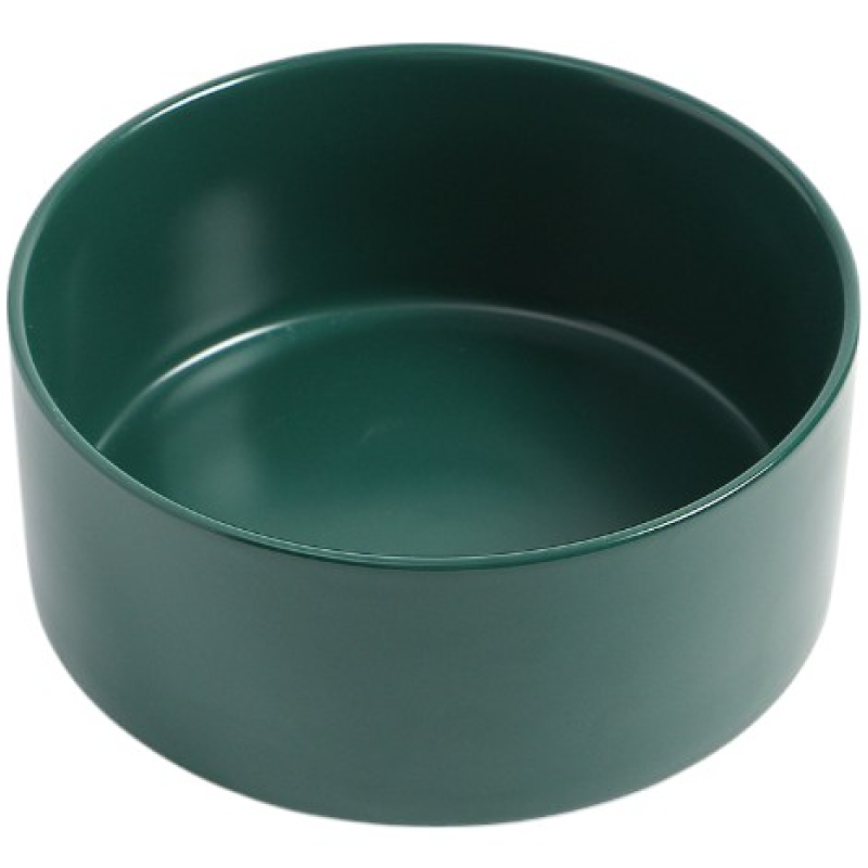 Миска керамическая TopPet, темно-зеленая 350 мл