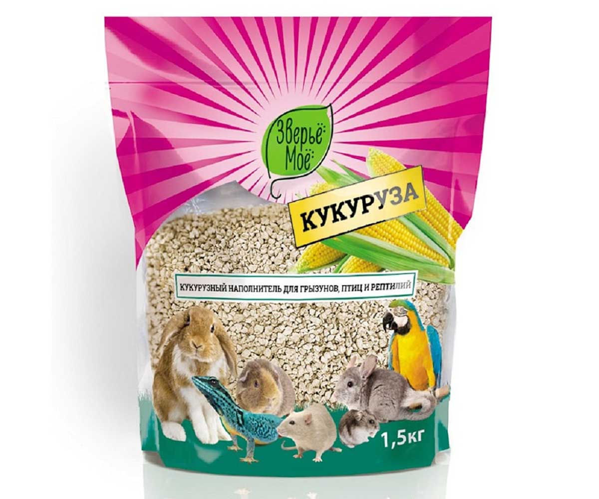 Зверье Мое 1,5кг Кукурузный наполнитель