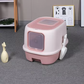 Туалет TopPet (50х38х37) Закрытый c дверцей и выдвижным лотком