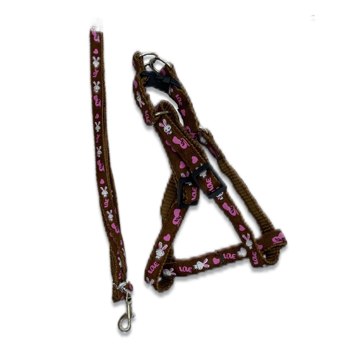 Комплект TopPet №10 Нейлон Поводок+Шлейка, Коричневый