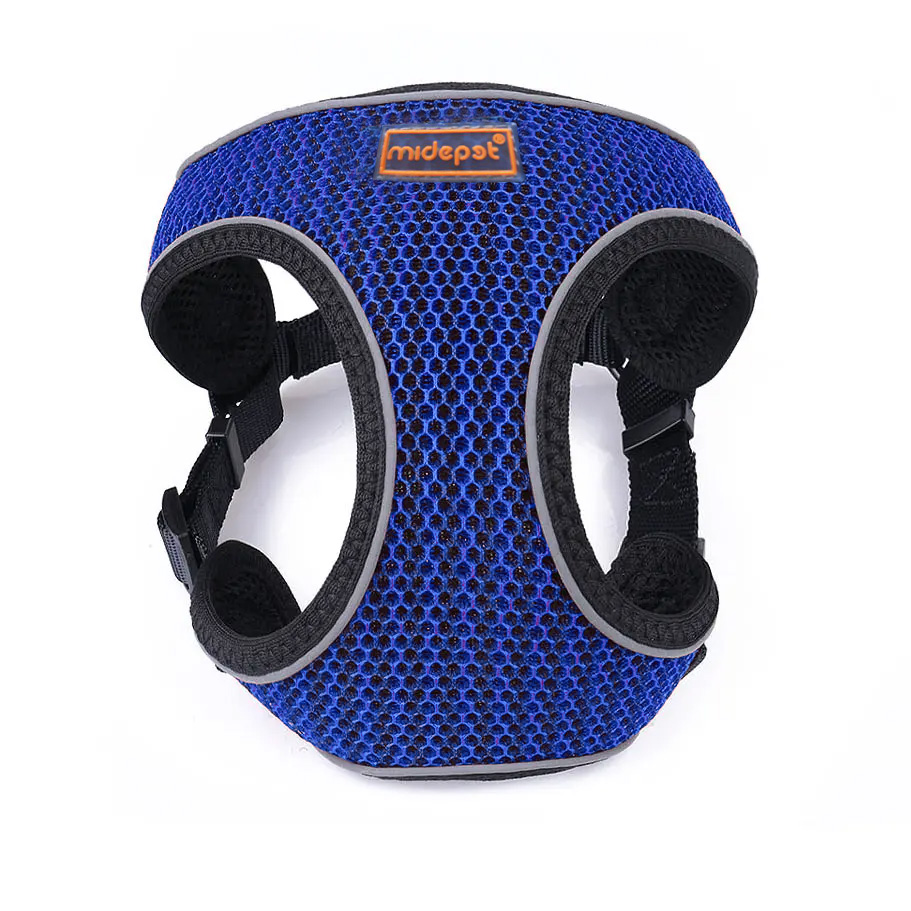 Шлейка Midepet с cотами Х образная L (шея 48 , грудь 55-65см) Синяя