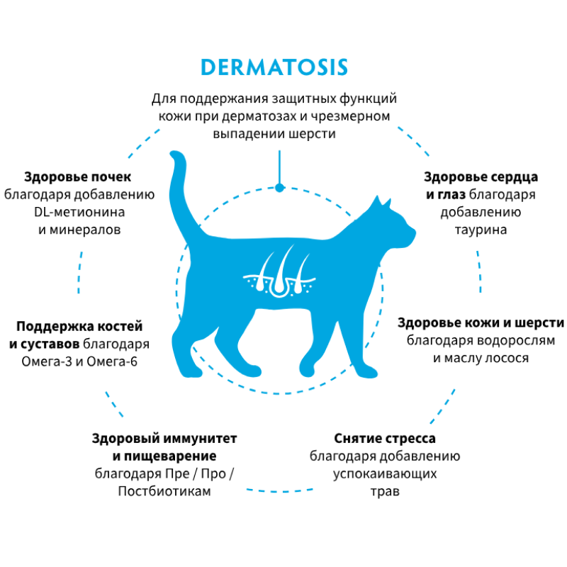 Grandorf Veterinary Diet Cat Dermatosis 400г для Кошек с заболеваниями кожи