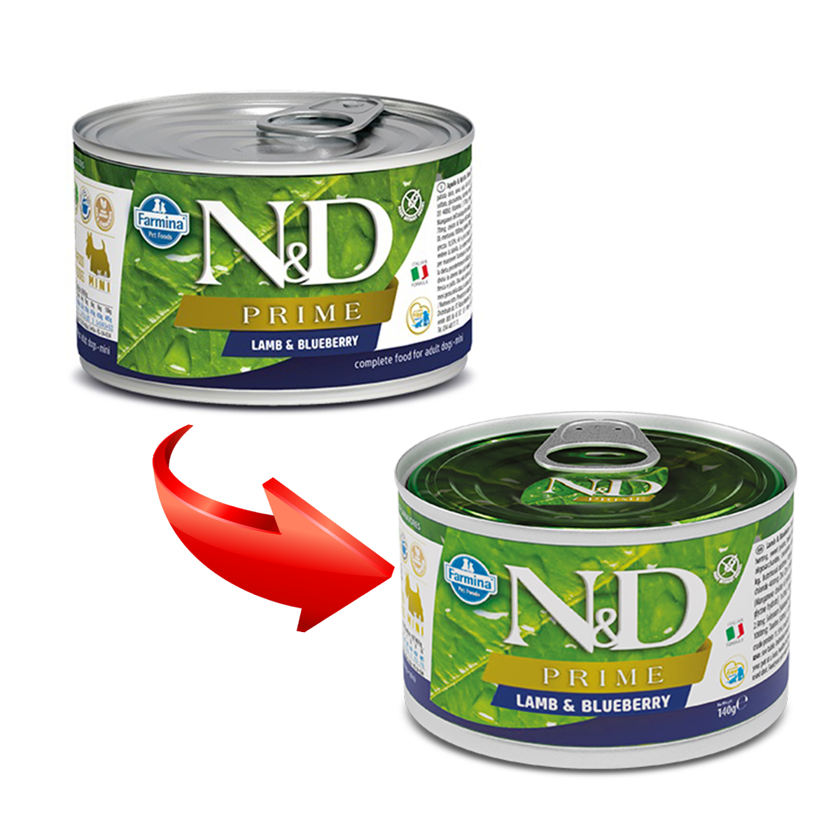 конс. Farmina Dog Adult Беззерновой с Ягненком и Черникой 140г