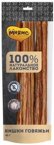 Лакомство Мнямс Кишки Говяжьи для Собак 40г