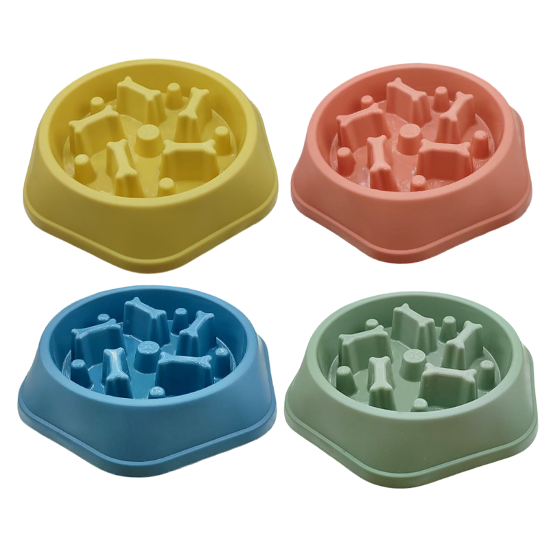 Миска TopPet 20-08 пластик, для медленного поедания корма, косточки, 400 мл