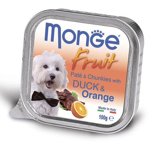 консерва Monge Dog Fruit Утка с Апельсином 100г