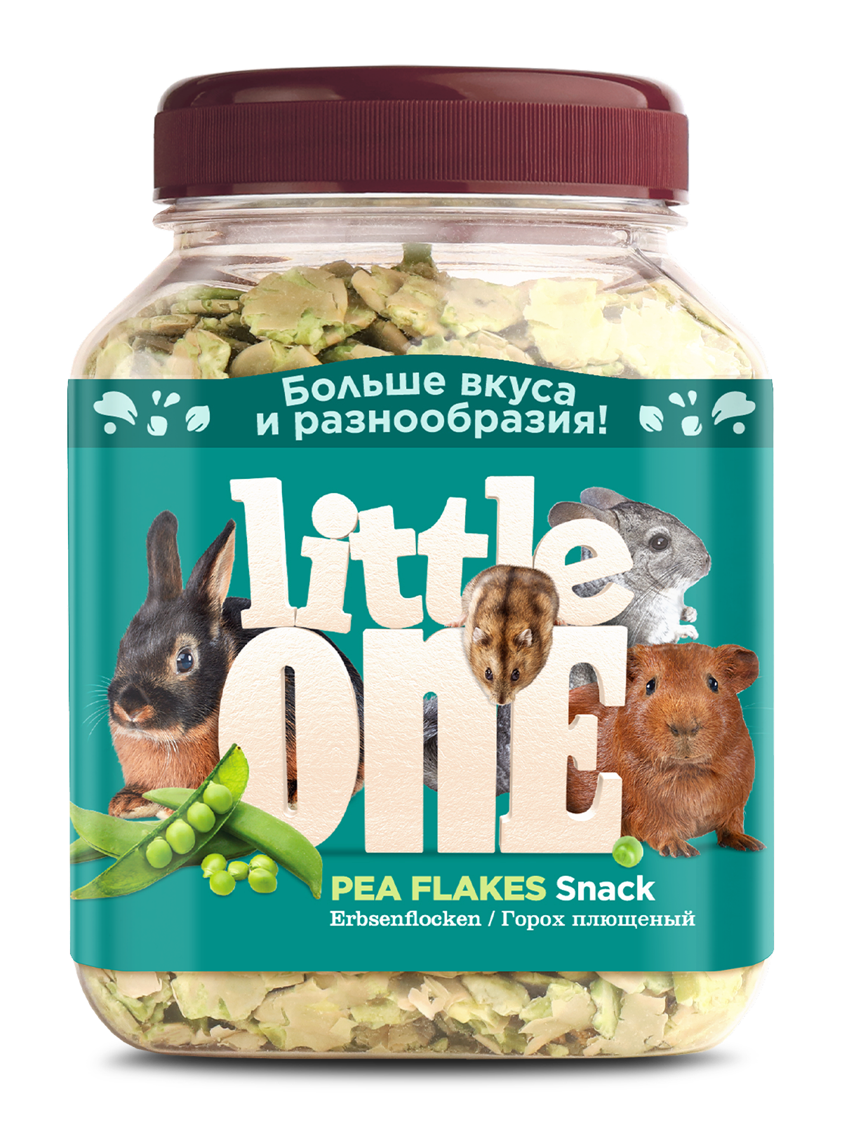 Лакомство Little One Плющеный Горох для Грызунов