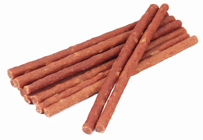 Лакомство TiTBiT Колбаски Двойное удовольствие с Лососем и Форелью для Кошек 45г