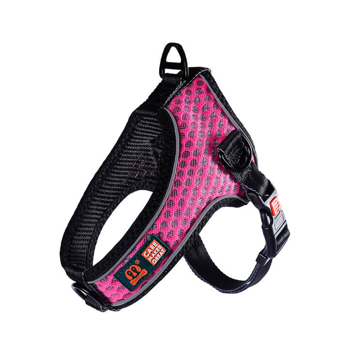 Шлейка Midepet с cотами T образная L (шея 50, грудь 52-67см) Розовая