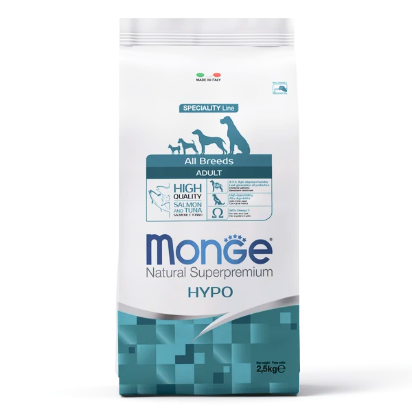 Monge Dog Speciality Hypoallergenic для Собак гипоаллергенный с Лососем и Тунцом 2,5кг