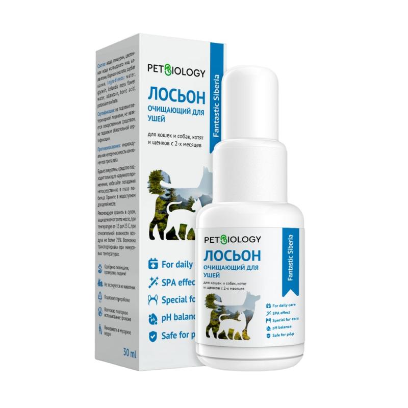 Лосьон PetBiology Очищающий для Ушей, 30мл