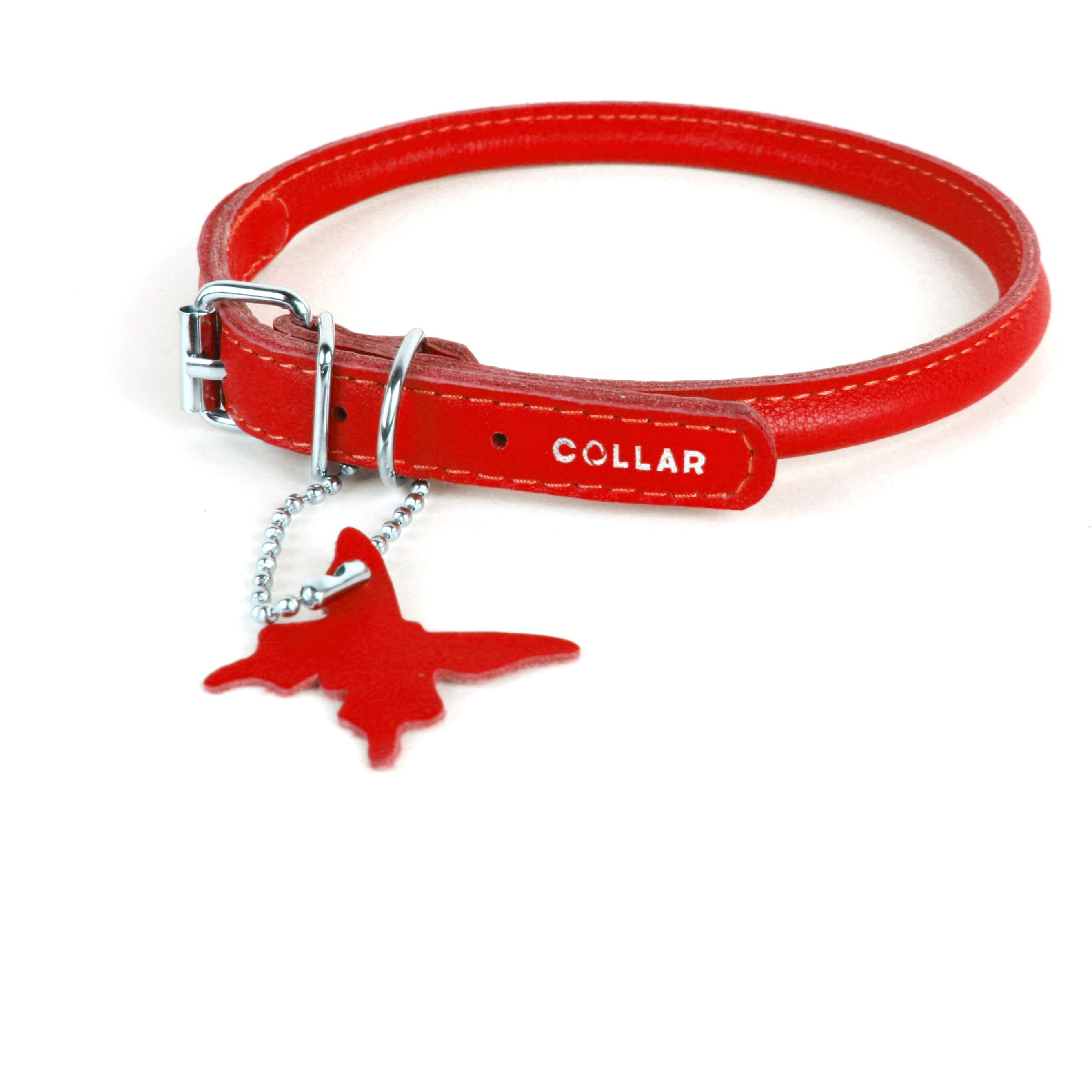 Ошейник Collar Glamour круглый 8х25-33см Красный