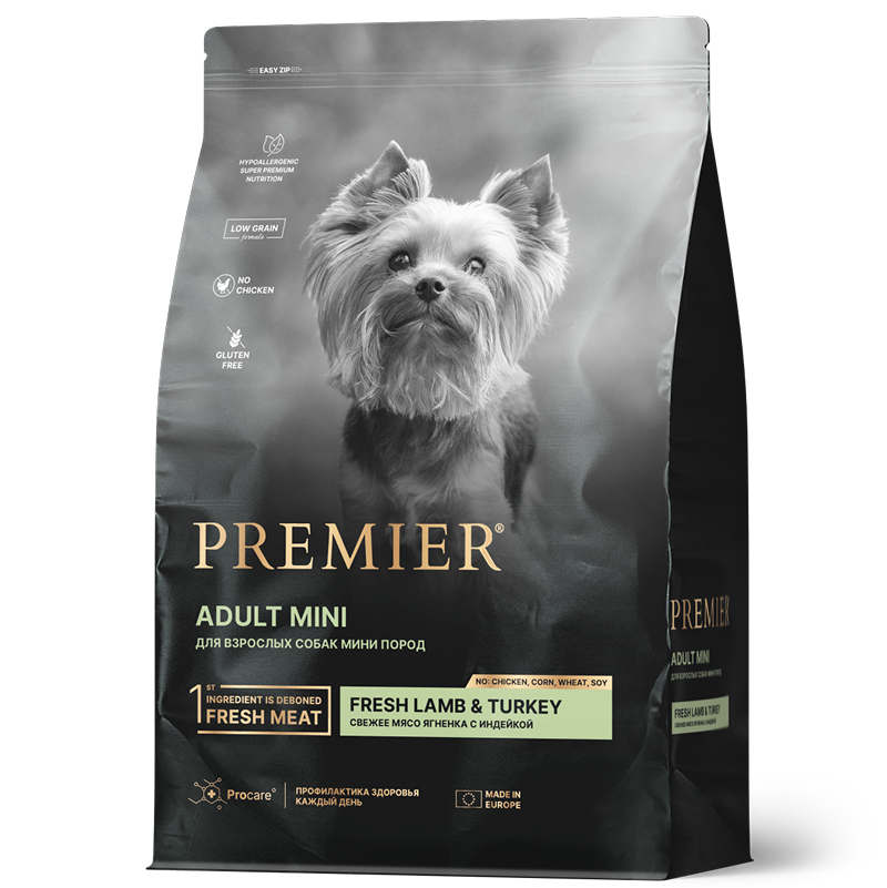 Premier Dog Adult Mini Lamb&Turkey 3кг