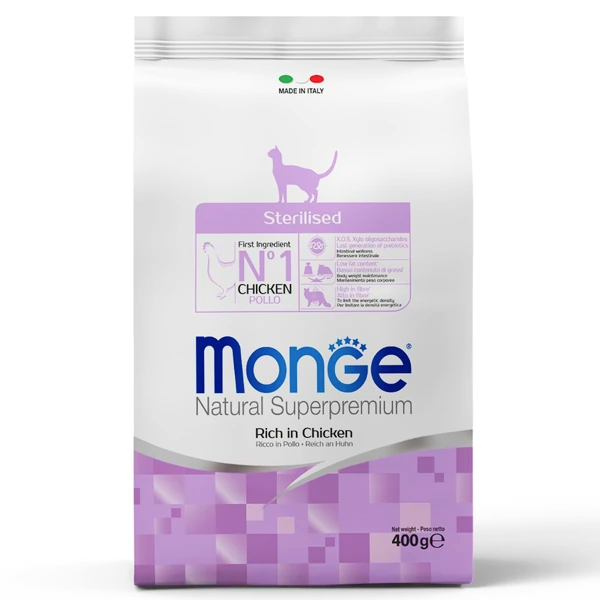 Monge Cat Sterilized для Стерилизованных Кошек 400г c Курицей