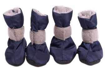 Ботинки Зимние LIon синие XS 4,5x3,5x8см (4шт.) для Собак