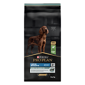 Сухой корм PRO PLAN для собак крупных атлетичных пород при чувствительном пищеварении, с ягненком, 14 кг