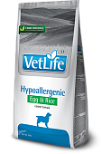 Farmina Vet Life Dog Hypoallergenic при пищевой аллергии 2кг с Яйцом и Рисом