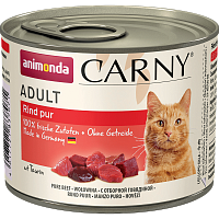 Animonda Carny Adult 200г с Отборной Говядиной для Кошек