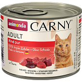 Animonda Carny Adult 200г с Отборной Говядиной для Кошек