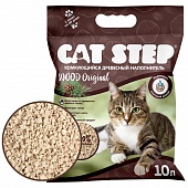 Cat Step Wood Original 10л Древесный Комкующийся для Кошек
